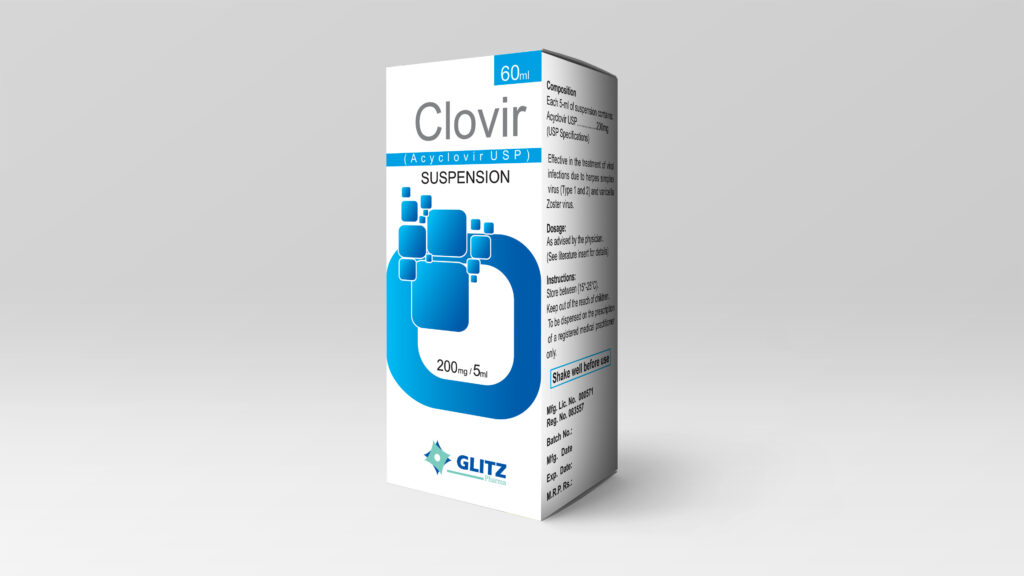 Clevir Clovir 200mg Suspension – Glitz Pharma